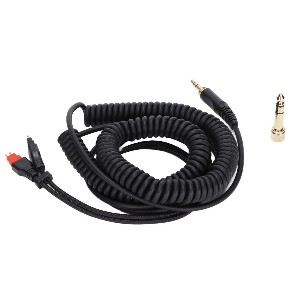 Plug and Play Spring Wire Stereo Jack Cable for HD660s HD650 HD600 HD580 Daily Use
