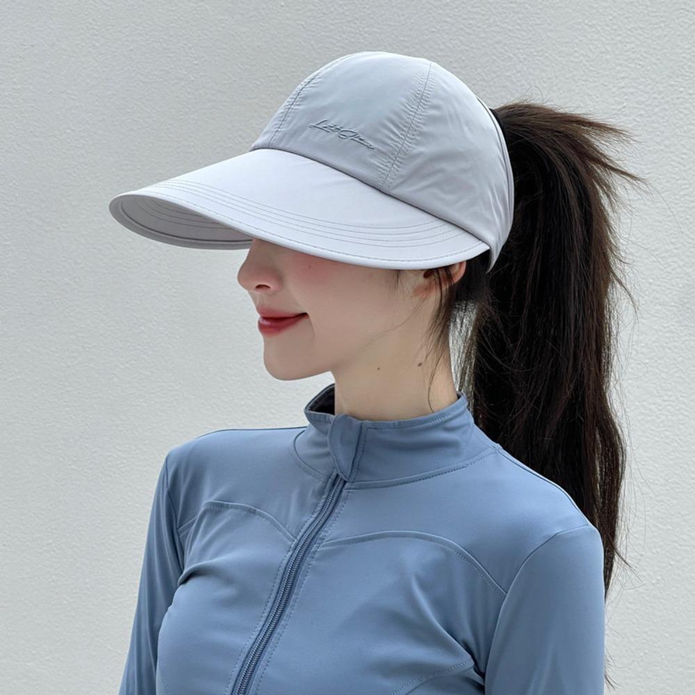 Wide Brim Baseball Cap Breathable Sun Hat New Ponytail Hat Golf Wear