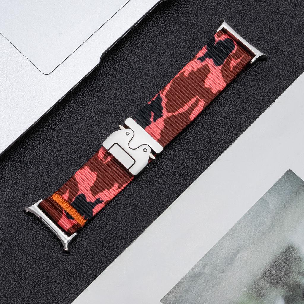 Спортивный нейлоновый ремешок для Samsung Galaxy Watch Ultra 47 мм, камуфляжный, водостойкий, мужской носимый браслет, ремешок для Galaxy Watch Ultra