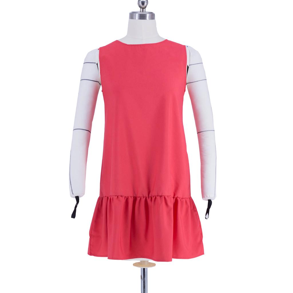 Женское летнее однотонное повседневное платье без рукавов с круглым вырезом, женское мини-платье для отдыха на открытом воздухе