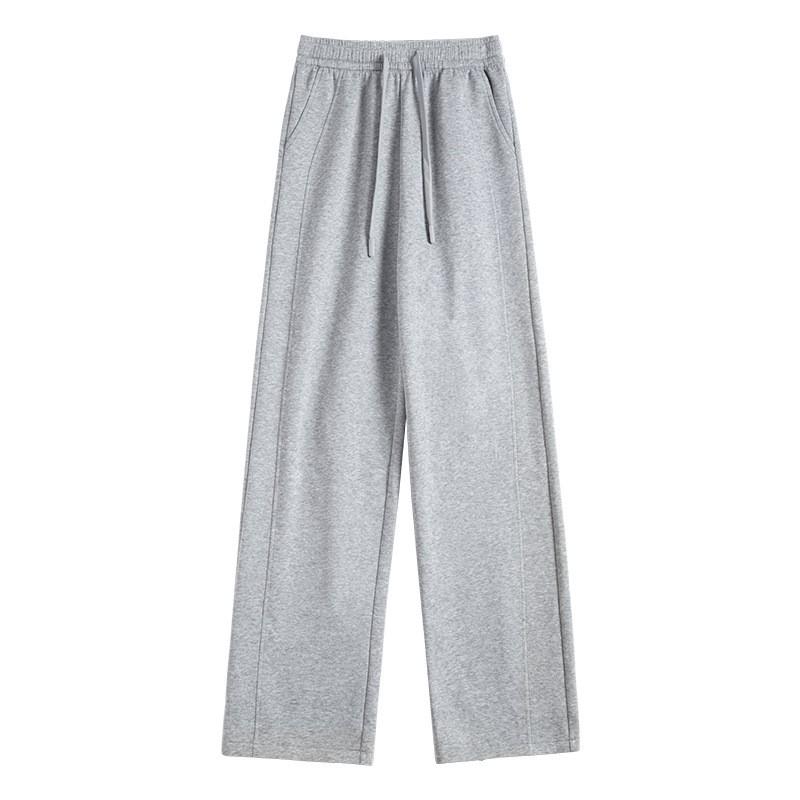 Womens High-Waisted Straight Leg Wide Sweatpants Loose Fit Casual Pants Winter