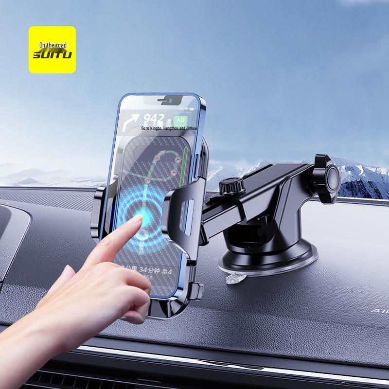 Universal Car Phone Holder with Suction Cup & Vent Mount
