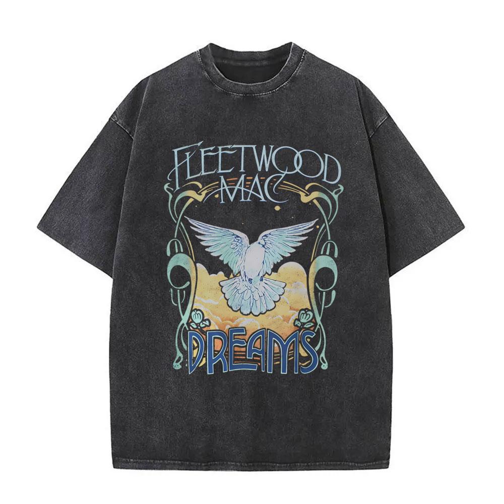 Стильная винтажная футболка с графическим принтом рок-группы Fleetwood Mac Rumours Dreams, футболки Stevie Nicks для мужчин и женщин, повседневные оверсайз футболки