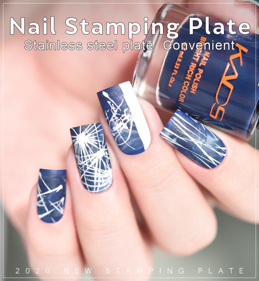 kads New 16 Designs Chinese Fashion Ocean Nail Stamp Plate Lotus Snake Dragonfly Mixed Pattern Nail Art Tools Stamping Template Stencil Plate