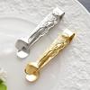 Rose Pattern Mini BBQ Food Clip Tongs 304 Stainless Steel Ice Cube Holder Cooking Grill Fruit Salad Clamp Kitchen Accessories