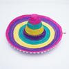 Сомбреро в мексиканском стиле, красочная шляпа от солнца с широкими полями, летняя пляжная шляпа на открытом воздухе