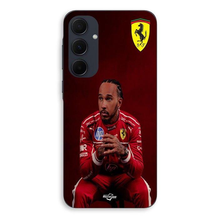 Coque Pour Samsung galaxy A35 Hamilton Scuderia Ferrari official wallpaper Maniacase