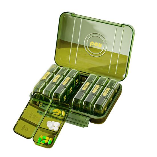 Органайзер для таблеток, 21/28, сетка, пряжка, независимая крышка, хорошая герметичность, легкий доступ, пылезащитный чехол для планшета на 7 дней, еженедельно, канцелярские товары