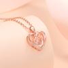Ожерелье в форме сердца для женщин, подвеска в форме сердца, цепочка на ключицу, легкая, роскошная, простой подарок на День святого Валентина для девушки