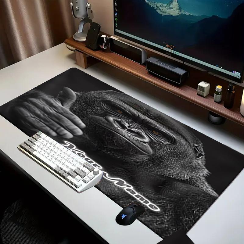 1PC Custom Name Gorilla Power Pose Mouse pad, keyboard and mouse desk pad, for computer notebook Birthday Gift For Any Room Or Office