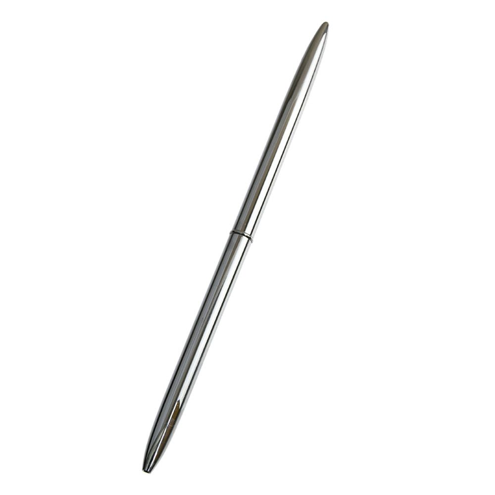Office Supplies Stationery Stainless Still Metal Ball Pen Slender Ballpoint Pen Rod Rotating