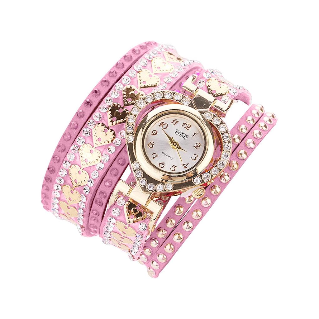 Diamond Bracelet Watch Circle Ladies Love Student Girlfriend Bracelet Watch Women's Watch