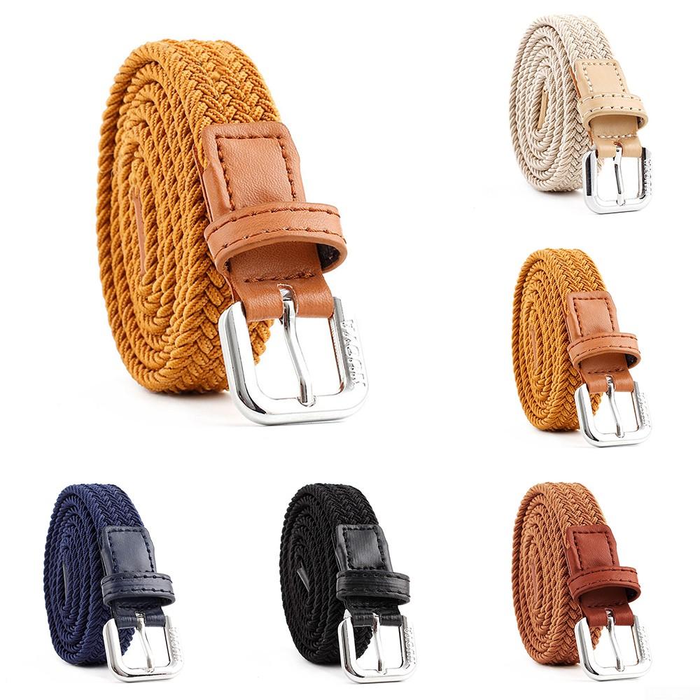 High Quality Children's Braided Webbing Elastic Belt Ideal for Boys and Girls