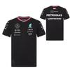 Стильная футболка 2024 F1 -benz Team с коротким рукавом и удобным свободным кроем