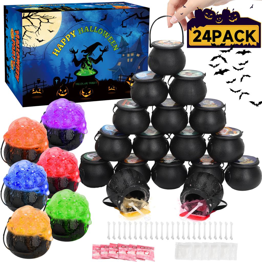 New Arrival Halloween Party Gift Set – Witch & Pumpkin Bucket Toy Collection, Fun Trick-or-Treat Goodie Bags for Kids, Spooky Party Favors