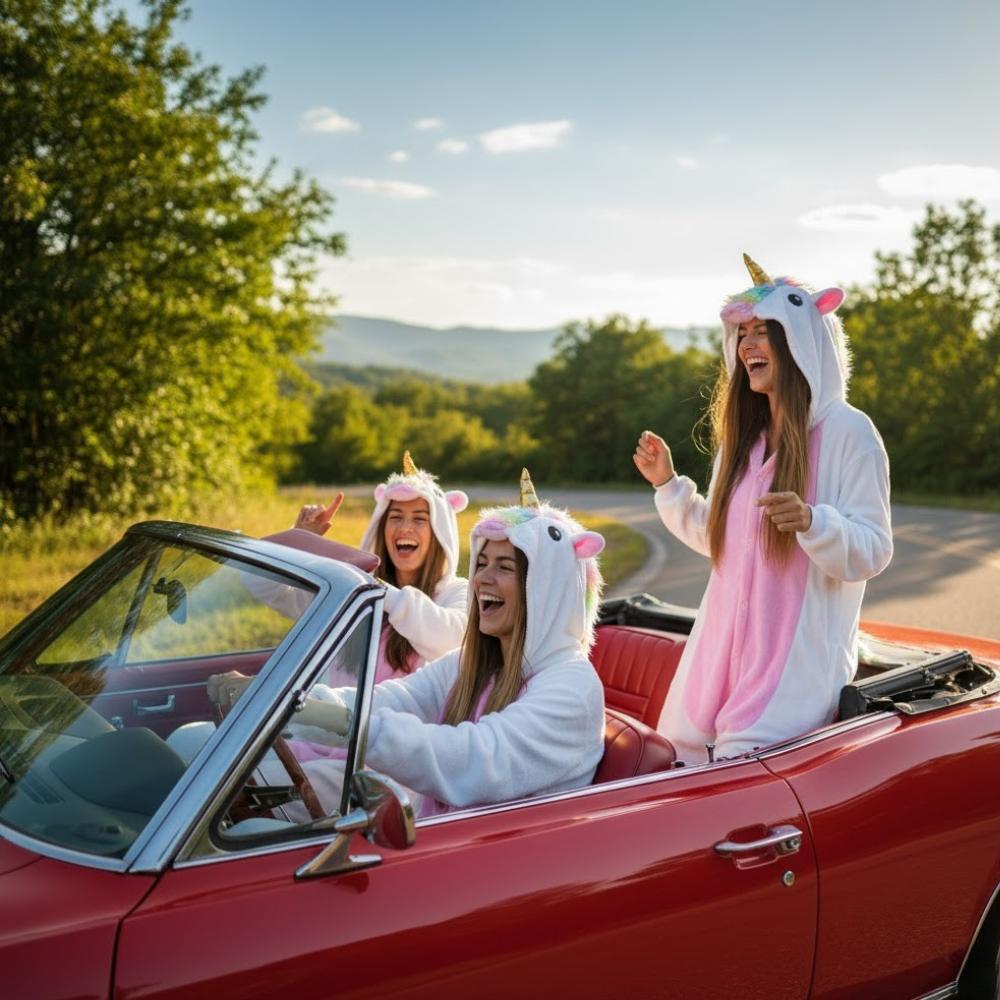 Men's unicorn pajamas kigurumi onesie jumpsuit adult costume size S