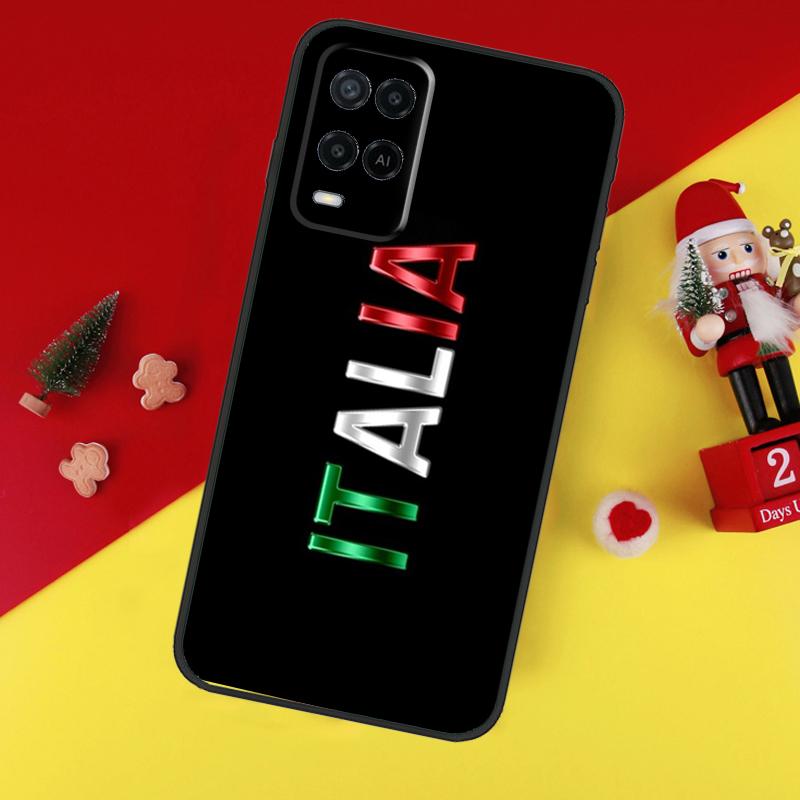 Чехол Флаг Италии для Oppo A38 A18 A58 A78 A98 A74 A94 A54 A80 A60 A40 A96 A76 A16 A15 A17 A57 A5 A6 Pro