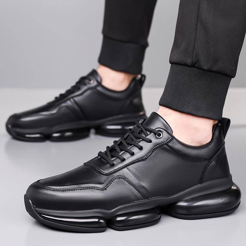 Fashion Casual Running Shoes Comfortable Walking Shoes Non-Slip Sole Sneakers 2025 New Arrival Male Flats Men's Leather Sports Shoes