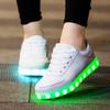 USB Charger Glowing Sneakers Children Led Casual Shoes Boys Led Slippers Luminous Sneakers Girls Breathable Shoes