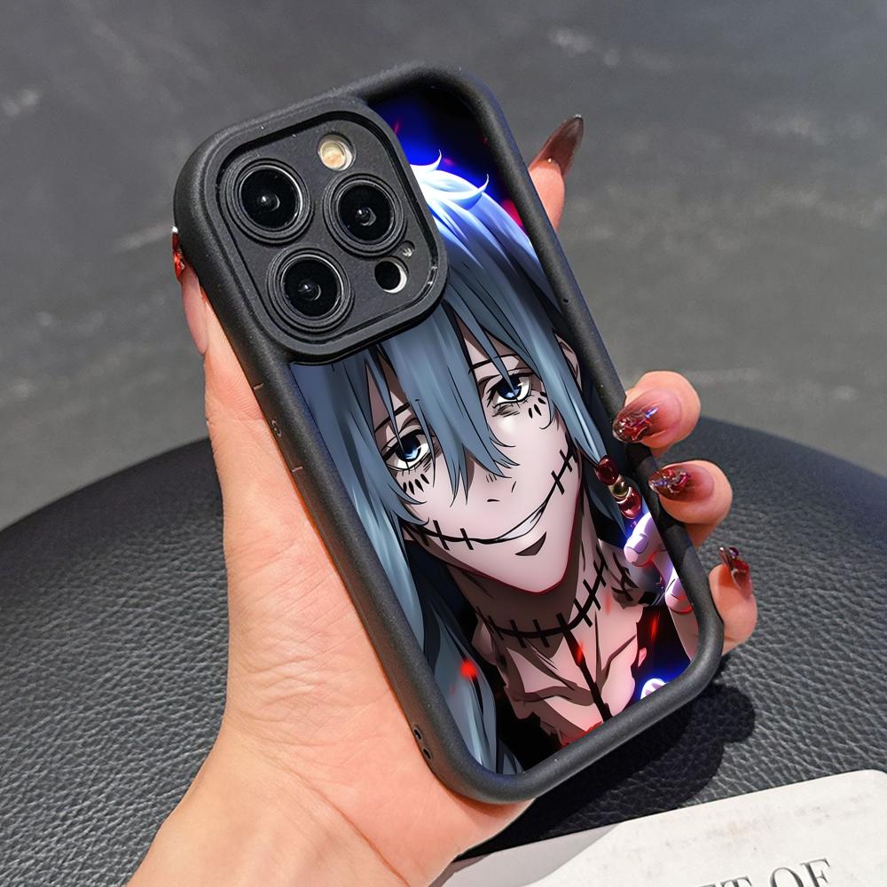 Чехол для телефона JJK Махито для iPhone 17 16 15 14 13 12 11 Air Pro Max Plus Черный Мягкий ТПУ Ударопрочный Чехол