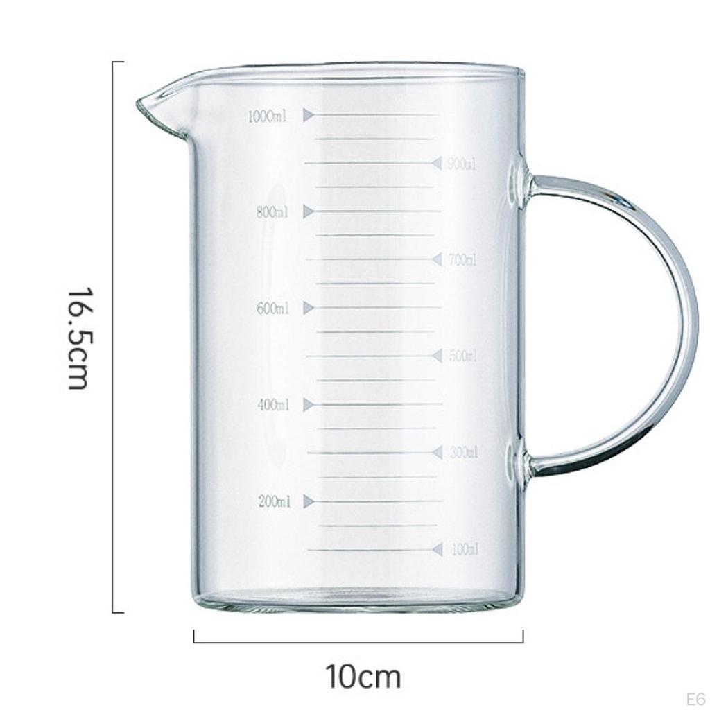 Стеклянный мерный стаканчик с высоким боросиликатным мерным кувшином для ресторана