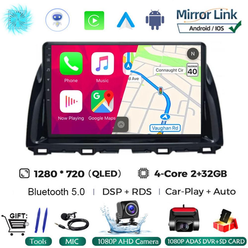 10.1"Android 14 Автомобильный мультимедийный видеоплеер для Mazda CX5 CX-5 2012 - 2015 Автомобильный Автомагнитола Gps Навигация стерео 2din Головное Устройство 4G