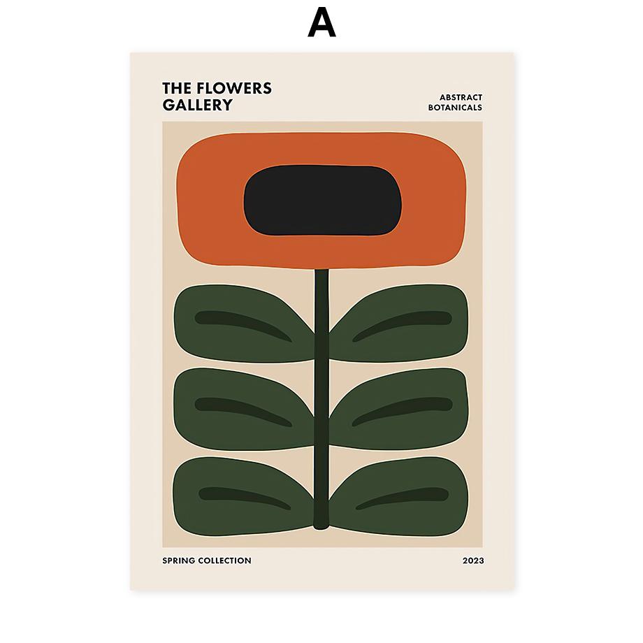 Flowers Wall Art Posters Gallery Abstract Prints Canvas Decorative Painting Wall Decoration Mural Pictures For Living Room Decor