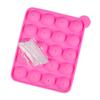 Silicone Mold Non-stick 20 Cavity Lolly Pop Cupcake Baking Molds with Sticks Reusable