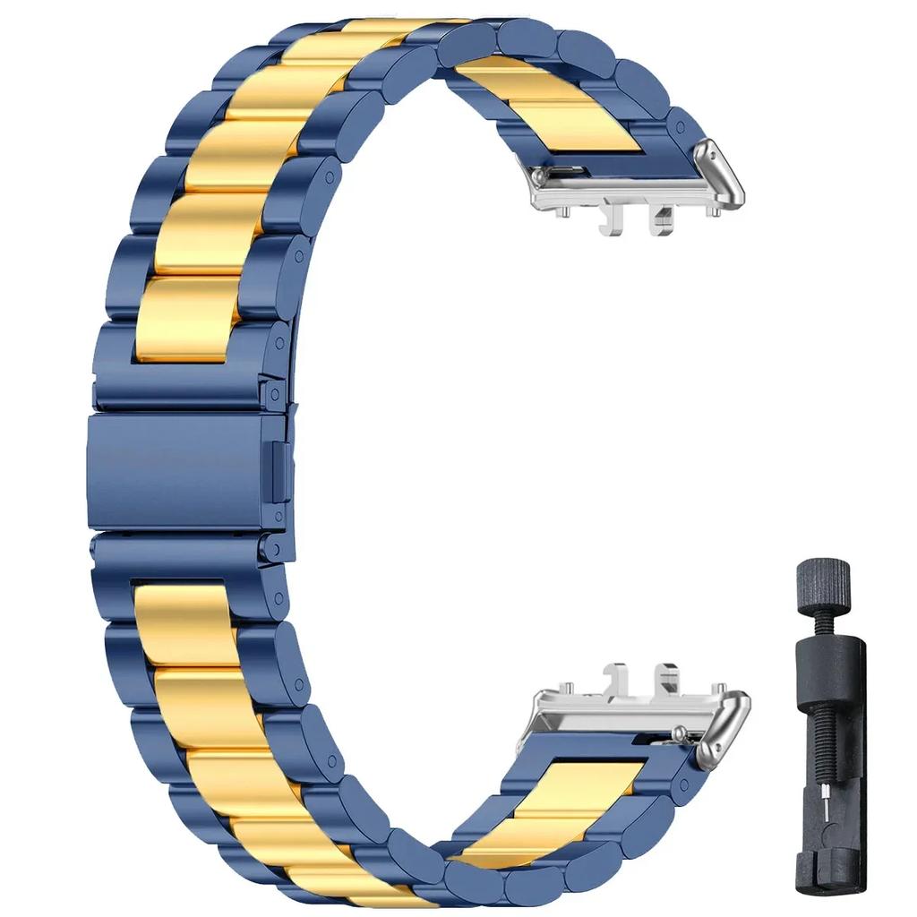 Ремешок из нержавеющей стали для Samsung Galaxy Fit 3, металлический браслет, роскошный деловой ремешок для Samsung Galaxy Fit3 SM-R390, аксессуары