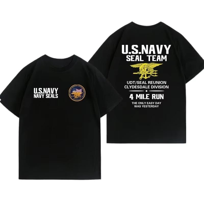 2026 Summer American Navy Seals Themed Tshirt for Military Enthusiasts Style Highquality Unisexs Clothing Women T Shirt