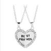 Ожерелье Bff для женщин, кулон в виде сердца, ожерелье с буквой лучшего друга, Cou