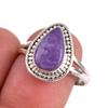 Natural Charoite Gemstone 925 Solid Sterling Silver Jewelry Ring Size 8.5 C9d00