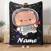 Customiz Name Personality Bubu Dudu (3) Blanket Soft &Warm Sofa Office Bed Travel Lunch Break Blanket, Gift Suitable for All Seasons