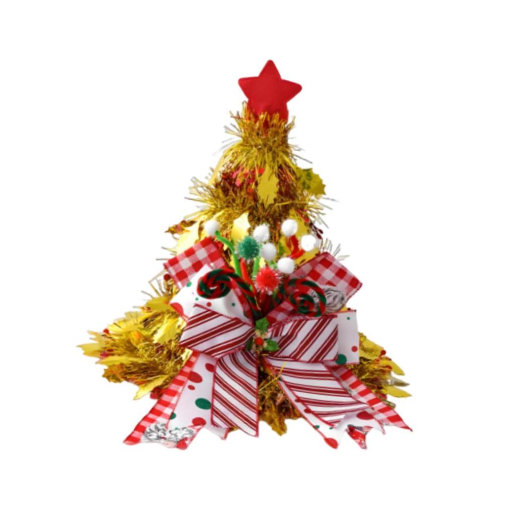 Christmas Tree Hat Top Hat,Fun Festive Xmas ,Christmas Decoration for New Year Party Supplies Office Decoration