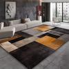 Timeless Black Brown Geometry Carpet for Living Room Decor Bedroom Bedside Soft Floor Mat Home Sofa Coffee Table Nonslip Rugs