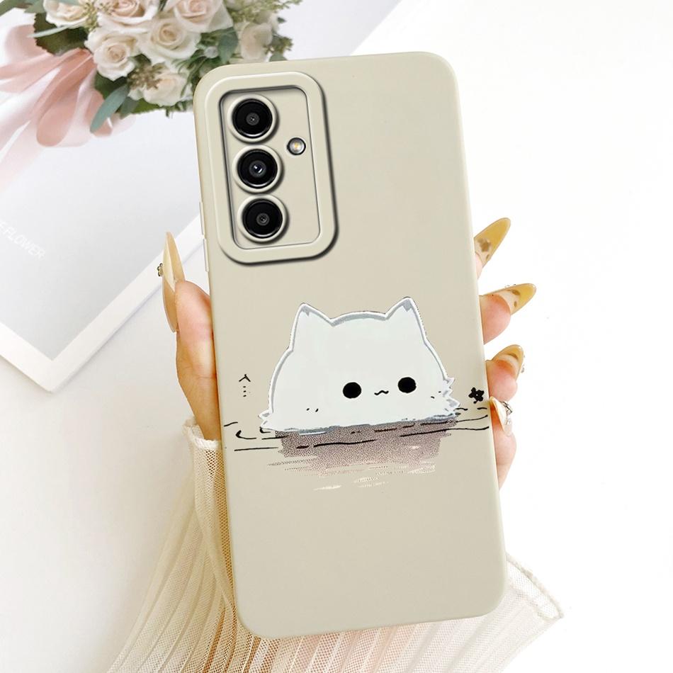 Для Samsung Galaxy A05s A05 Милый Кот Цветок Мультяшный Чехол для Телефона Для Samsung A05 A 05 05S A05S Ударопрочный Мягкий Силиконовый Чехол