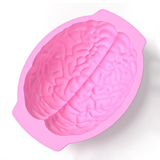 Silicone Brain Shape Mold Food Grade BPA Free Heat-Resistant Reusable 3D DIY Brain Cake Candy Dessert Mold