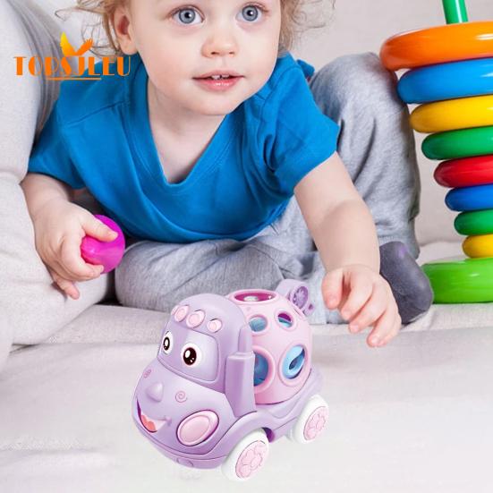 Игрушка-машинка для мальчиков и девочек, милая черепаха/грузовик/кран, автомобильная погремушка, мультяшная игрушка, мягкая погремушка, сенсорная игрушка, дошкольное обучение, подарок для детского душа