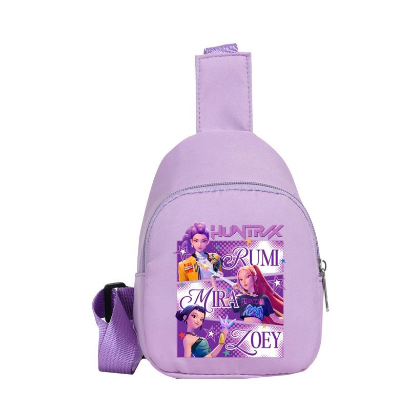 Children'S Breast Bag Animation Cartoon Peripheral Printing Casual Shoulder Bag Going Out Portable Messenger Bag