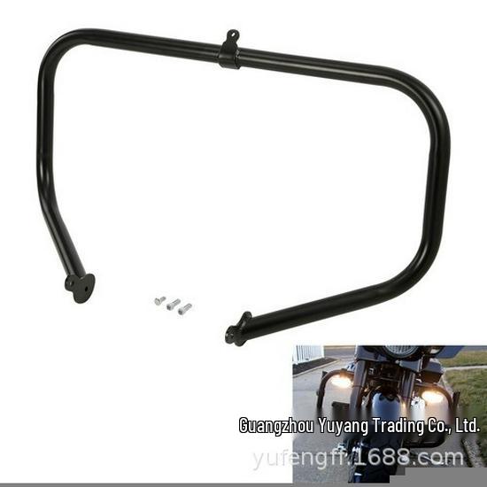 Harley Road Glide Front Bumper Headlight Fairing Bracket Leg Shields (2014-2023)