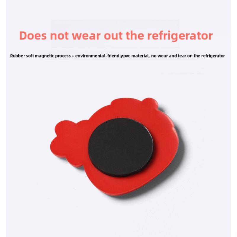 Soft Magnetic Refrigerator Stickers, Soft Rubber Magnets, Strong Suction Cartoon Epoxy Resin Magnetic Stickers