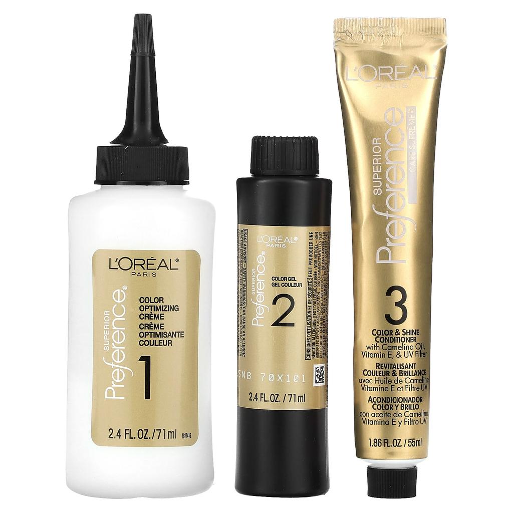 L'Oréal, предпочтительный светлый цвет, невыцветающий цвет, 9 1/2 NB, самый светлый натуральный блондин, 1 нанесение