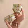 Милая кошка кролик керамическая пиала Ru Yao китайский чайный набор для кунг-фу креативная кружка мастера чашка для медитации чайная посуда чайные чашки 2025 новинка