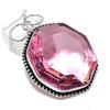 Pink Kunzite Gemstone 925 Sterling Silver Jewelry Gift Pendant 2.17" C1w88