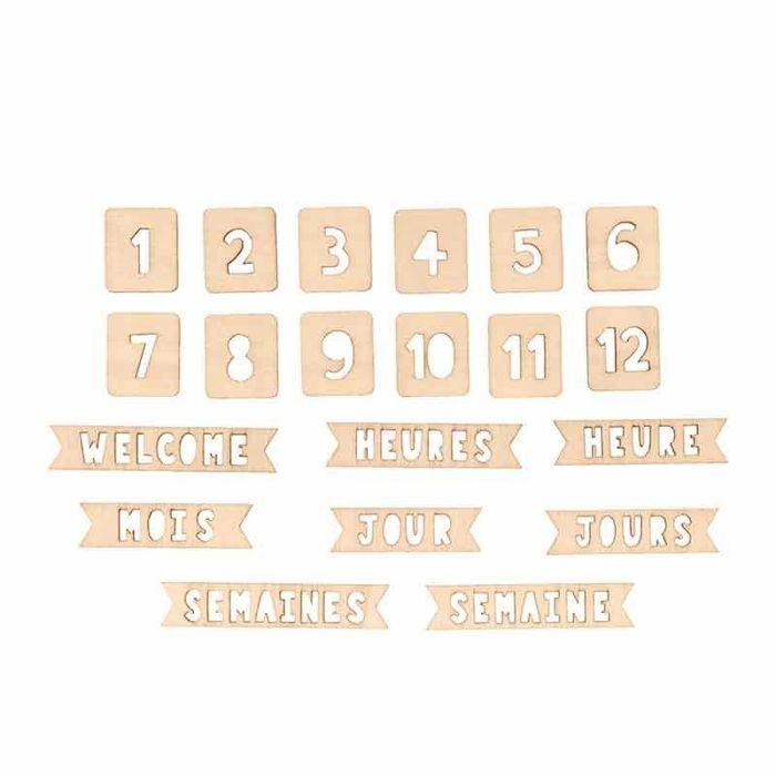 Wooden Silhouettes - Pretty Nursery Rhymes - 68 Pieces - Natural - Customizable - DIY