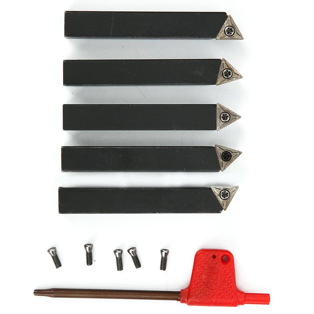 Набор из 5 шт. 38-дюймовых индексируемых токарных инструментов для обработки твердосплавных токарных станков, режущих и торцевых инструментов