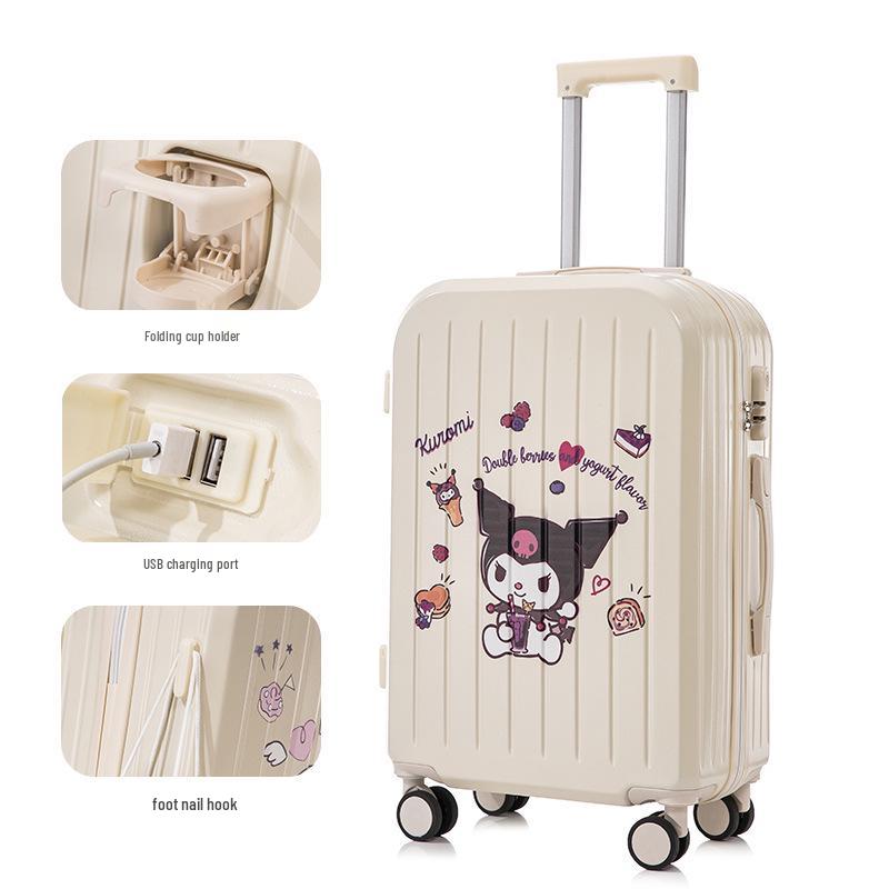 2025 New Cabin Size Luggage: Trolley Case with Combo Lock for Women, Men, and Kids