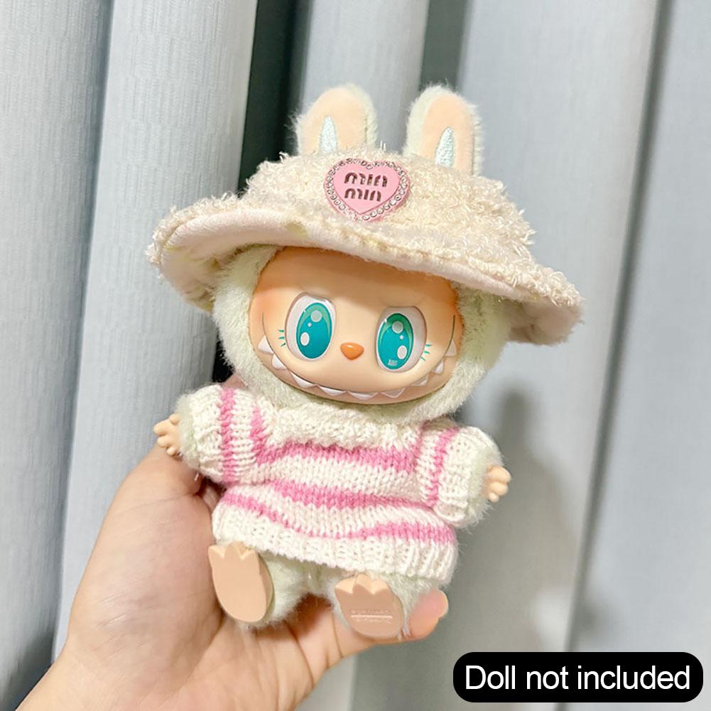 For Labubu Doll Clothes Fashion Clothes Hoodies Doll Clothes Color Match Hoodies Dolls Accessories Cute Decoration Little Cloths