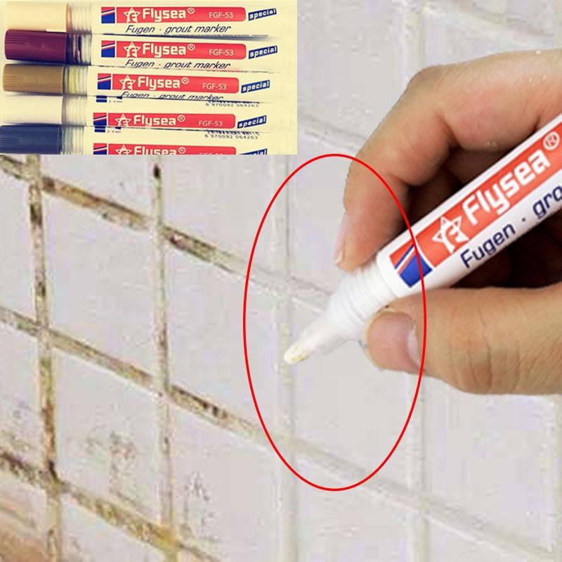 New Home Decor Tile Marker Repair Wall Pen White Grout Marker Odorless Non Toxic for Tiles Floor
