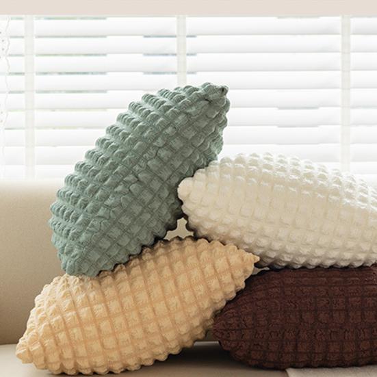 45x45 см квадратная наволочка слоеная решетка элегантный однотонный современный молния полиэстер диван спальня украшение дома подушка наволочка